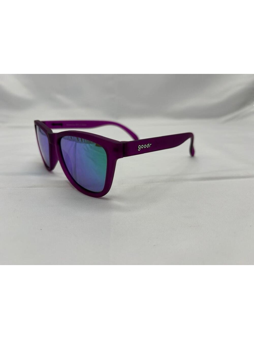 Goodr Gardening With A Kraken Purple Frame Green Mirror Polarized Sunglasses